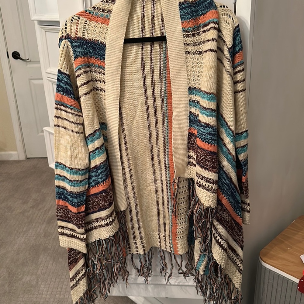 Fringed sweater